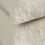 100% Linen Pillowcases By Dip & Doze | Colour: Oatmeal | Size: Superking