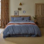 Linen Duvet Cover, Dusty Blue By Piglet in Bed | Size: Double