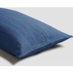 Linen Pillowcase (Pair), Blueberry By Piglet in Bed | Size: Square | Colour: Blueberry