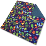 Nature Print, Waterproof Recycled Material Picnic Blanket, Family Size By Pacmat