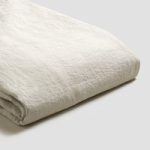 Linen Flat Sheet, Oatmeal By Piglet in Bed | Size: Double | Colour: Oatmeal