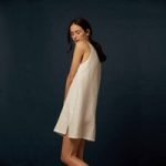 White Linen Night Dress By Piglet in Bed | Size: Extra Small | Colour: White