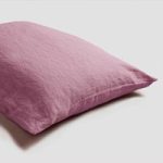 Linen Pillowcase (Pair), Raspberry By Piglet in Bed | Size: Super King | Colour: Raspberry