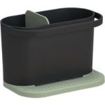 Recycled Kitchen Sink Tidy By ReBorn | Colour: Sage Green & Charcoal Grey