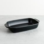 Black Cast Iron Enamel Baking Dish By Samuel Groves | Size: 38cm