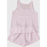 Blush Pink Cami Pyjama Set By Piglet in Bed | Size: Extra Small | Colour: Blush Pink