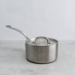 Classic Stainless Steel Tri-ply Saucepan with Lid By Samuel Groves | Size: 18cm