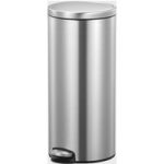 Eva Kitchen Pedal Bin, 30L By EKO | Colour Option: Stainless Steel