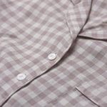 Gingham Pyjama Shorts Set, Mushroom By Piglet in Bed | Size: Extra Large | Colour: Mushroom Gingham