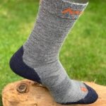 Merino Crew Socks By Moggans | Size: Extra Large | Colour: Grey