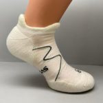 Merino No Show Socks, Set of 2 By Moggans | Size: Medium | Colour: White