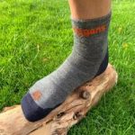 Merino Wool Ankle Running Socks, Set of 2 By Moggans | Size: Extra Large | Colour: Grey