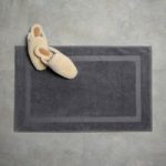 Organic Cotton Bath Mat By Dip & Doze | Colour: Slate