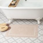 Organic Cotton Bath Mat By Dip & Doze | Colour: Flax