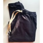 Organic Cotton Loungewear Joggers By Elliot Organics | Size: S/M | Colour: Black