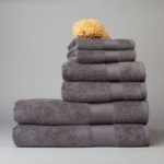 Organic Cotton Towels, Maxi Set of Six By Dip & Doze | Colour: Slate