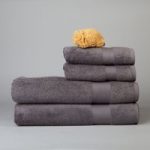 Organic Cotton Towels, Mini Set of Four By Dip & Doze | Colour: Slate