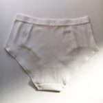 Ribbed Organic Cotton Gym Knicker By Elliot Organics | Size: L | Colour: White