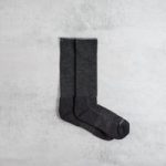 Solid Basic Crew Light Socks, Charcoal By Darn Tough | Colour: Charcoal | Size: L