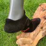 Ultralight Merino No Show Socks, Set of 2 By Moggans | Size: Extra Large | Colour: Black